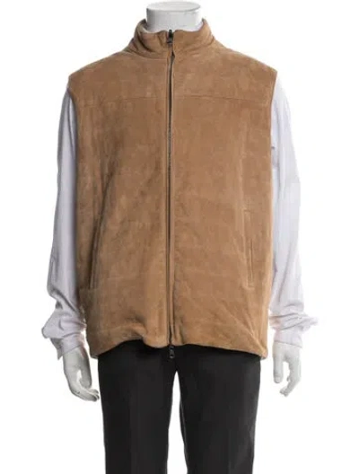 Pre-owned Neiman Marcus Vest In Neutral