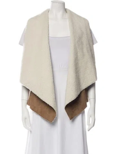 Pre-owned Neiman Marcus Vest In Neutrals