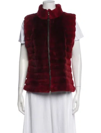 Pre-owned Neiman Marcus Vest In Red