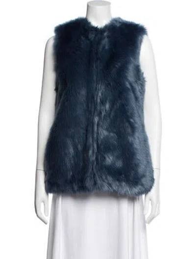 Pre-owned Neiman Marcus Vest W/ Tags In Blue