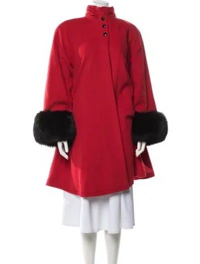 Pre-owned Neiman Marcus Vintage Cashmere Coat In Red