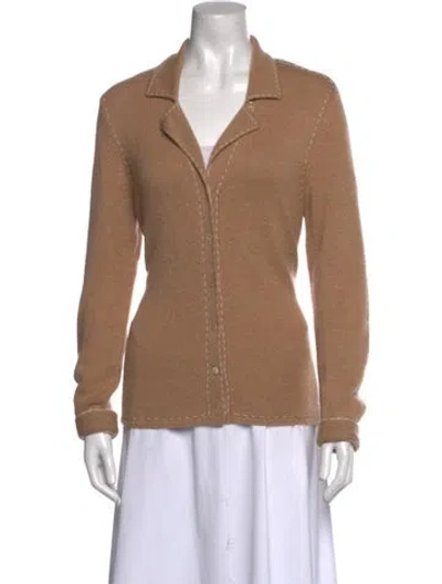 Pre-owned Neiman Marcus Vintage Cashmere Sweater In Brown