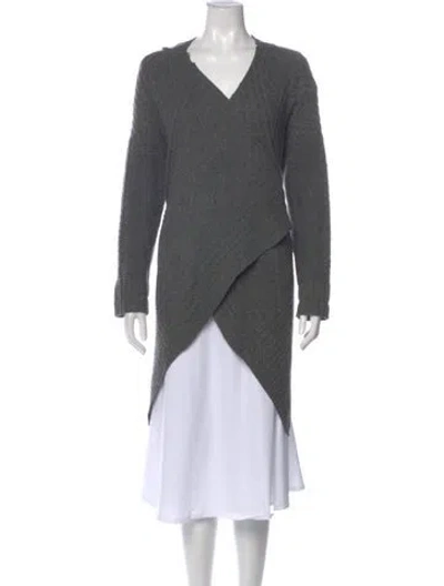 Pre-owned Neiman Marcus Vintage Cashmere Sweater In Gray