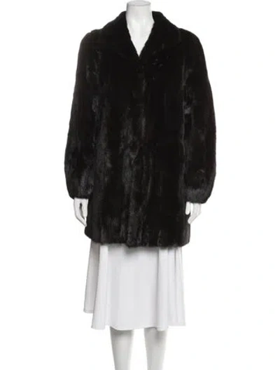 Pre-owned Neiman Marcus Vintage Fur Coat In Black