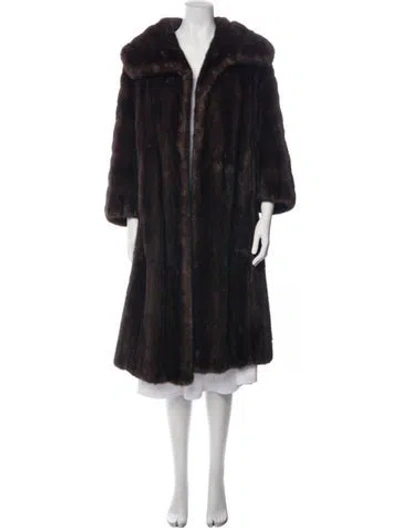 Pre-owned Neiman Marcus Vintage Fur Coat In Blue
