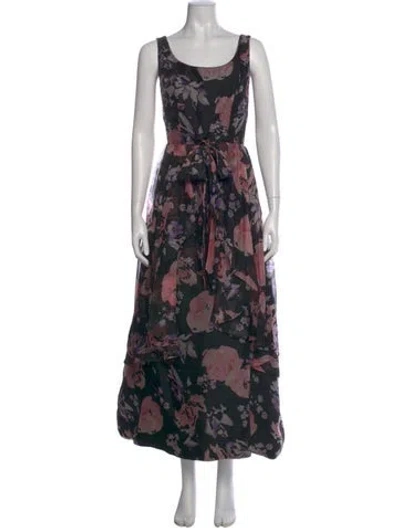 Pre-owned Neiman Marcus Vintage Long Dress In Black