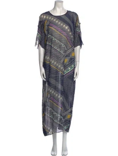 Pre-owned Neiman Marcus Vintage Long Dress In Blue