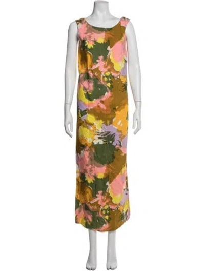 Pre-owned Neiman Marcus Vintage Long Dress In Multicolor