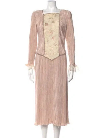 Pre-owned Neiman Marcus Vintage Long Dress In Pink
