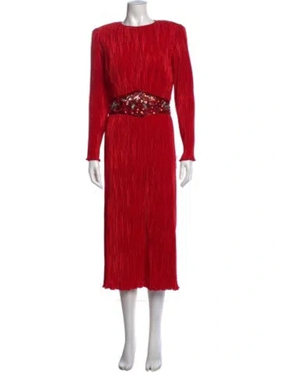 Pre-owned Neiman Marcus Vintage Long Dress In Red