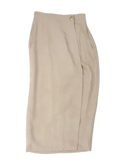 Pre-owned Neiman Marcus Vintage Midi Length Skirt In Gray