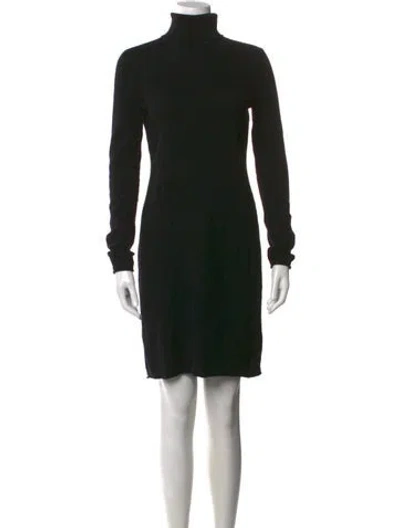 Pre-owned Neiman Marcus Vintage Mini Dress In Black
