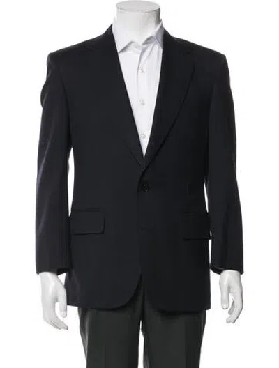 Pre-owned Neiman Marcus Virgin Wool Blazer In Black