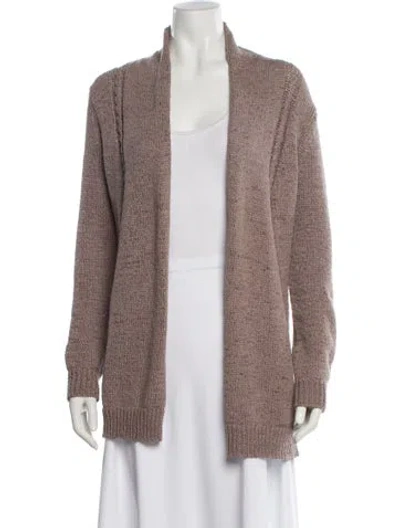 Pre-owned Neiman Marcus V-neck Sweater In Brown