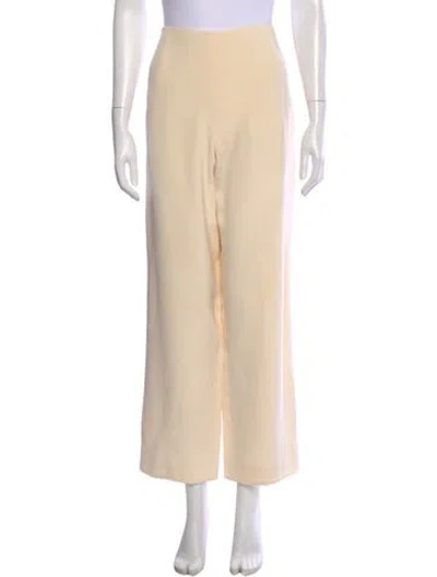 Pre-owned Neiman Marcus Wide Leg Pants In Neutral