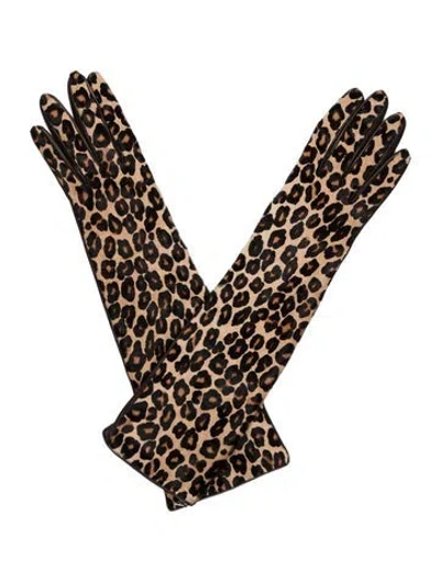 Pre-owned Neiman Marcus Winter Gloves In Brown