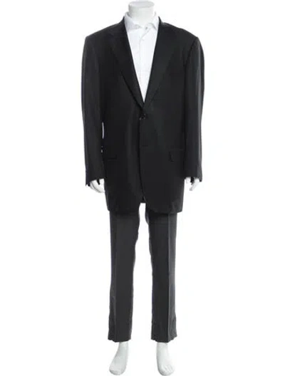 Pre-owned Neiman Marcus Wool Blazer In Black