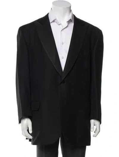 Pre-owned Neiman Marcus Wool Blazer In Black
