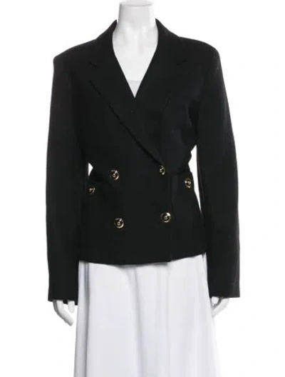 Pre-owned Neiman Marcus Wool Blazer In Black