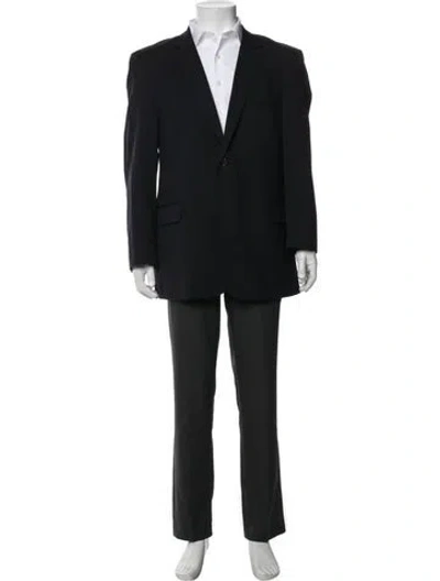 Pre-owned Neiman Marcus Wool Blazer In Black