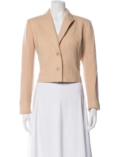 Pre-owned Neiman Marcus Wool Blazer In Brown