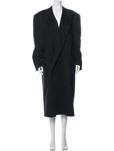 Pre-owned Neiman Marcus Wool Coat In Black