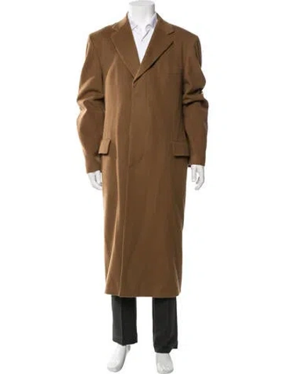 Pre-owned Neiman Marcus Wool Coat In Brown