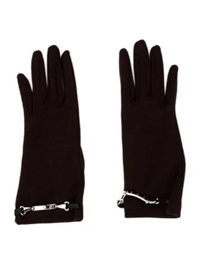 Pre-owned Neiman Marcus Wool Gloves In Brown