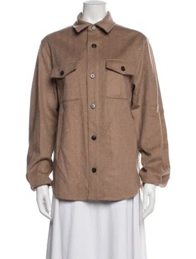 Pre-owned Neiman Marcus Wool Jacket In Brown