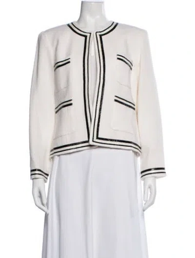 Pre-owned Neiman Marcus Wool Jacket In Neutrals