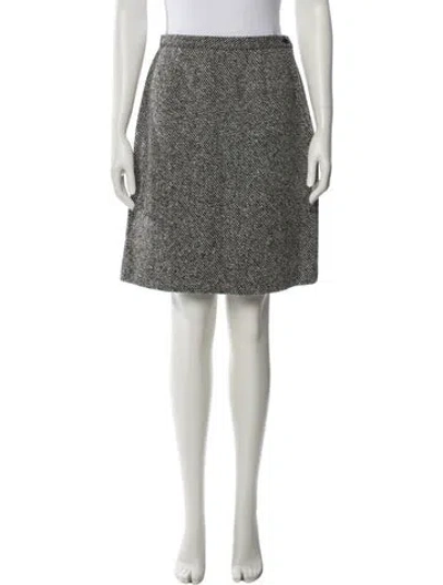 Pre-owned Neiman Marcus Wool Knee-length Skirt In Multi