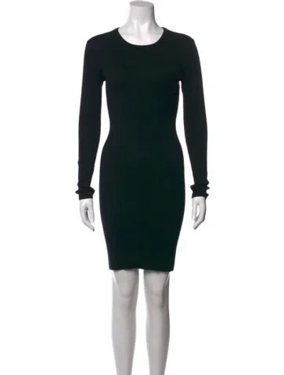Pre-owned Neiman Marcus Wool Mini Dress In Multi
