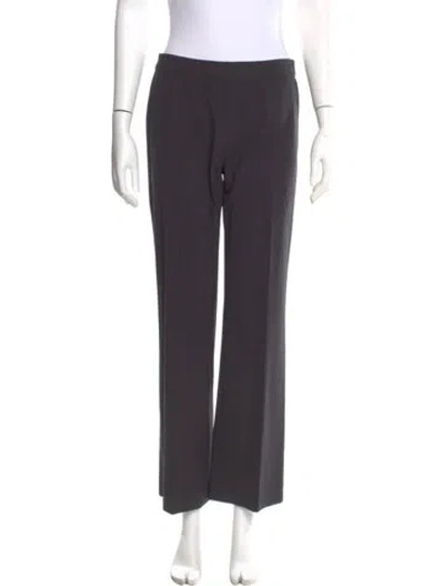 Pre-owned Neiman Marcus Wool Skinny Leg Pants In Gray