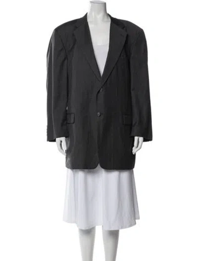 Pre-owned Neiman Marcus X Ing. Loro Piana Wool Blazer In Gray