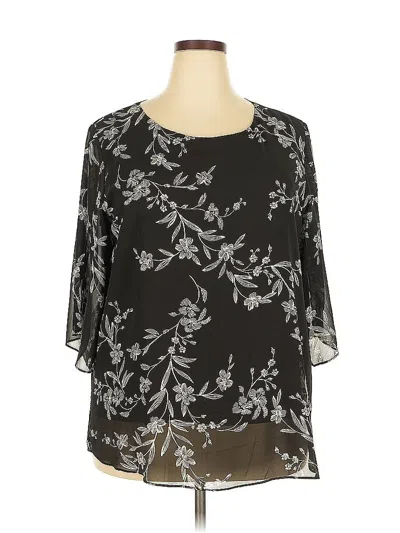 Pre-owned Neineiwu 3/4 Sleeve Blouse In Black
