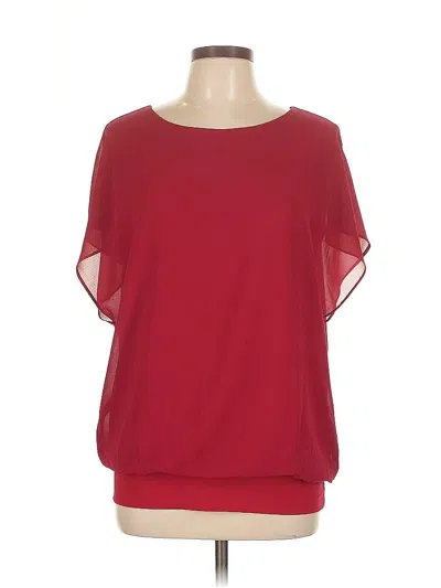 Pre-owned Neineiwu Short Sleeve Blouse In Red