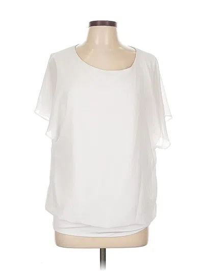 Pre-owned Neineiwu Short Sleeve Blouse In White