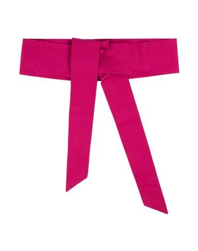 Neirami Woman Belt Fuchsia Size Onesize Cotton In Red