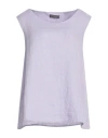 Neirami Woman Top Lilac Size L Linen In Purple