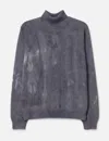 Neithers Boxer High Neck Knitted Sweater In Gray