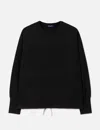 Neithers Reimagined Newsboy Fleece-lined Sweatshirt In Black