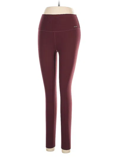 Pre-owned Neiwai Active Pants In Burgundy