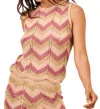 NEKANE JACQUARD ZIGZAG KNIT TOP IN TRI COLOR