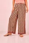 Nekane Terracota Printed Long Pant In Neutrals In Multi