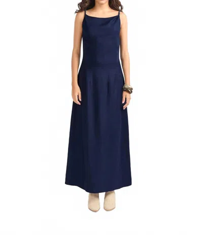Nelblu Annie Maxi Dress In Azul In Black