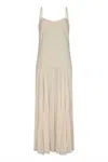 Nelblu Brisa Linen Strap Maxi Dress In Butter