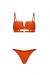 Nelblu Era Brassiere-like Bikini Top And Bottom Set In Sumatra