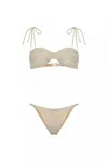 Nelblu Esencia Two Piece Bikini Set In Shine Dore