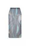 Nelblu Falda Natura Mesh Skirt In Cosmos