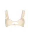 Nelblu Flora Balconette Bikini Top In Butter